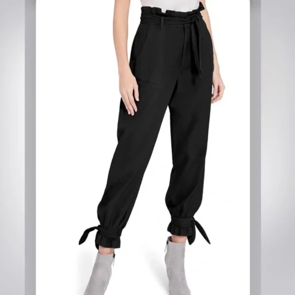 Alice + Olivia classics stylish baggy pants with ties at ankle